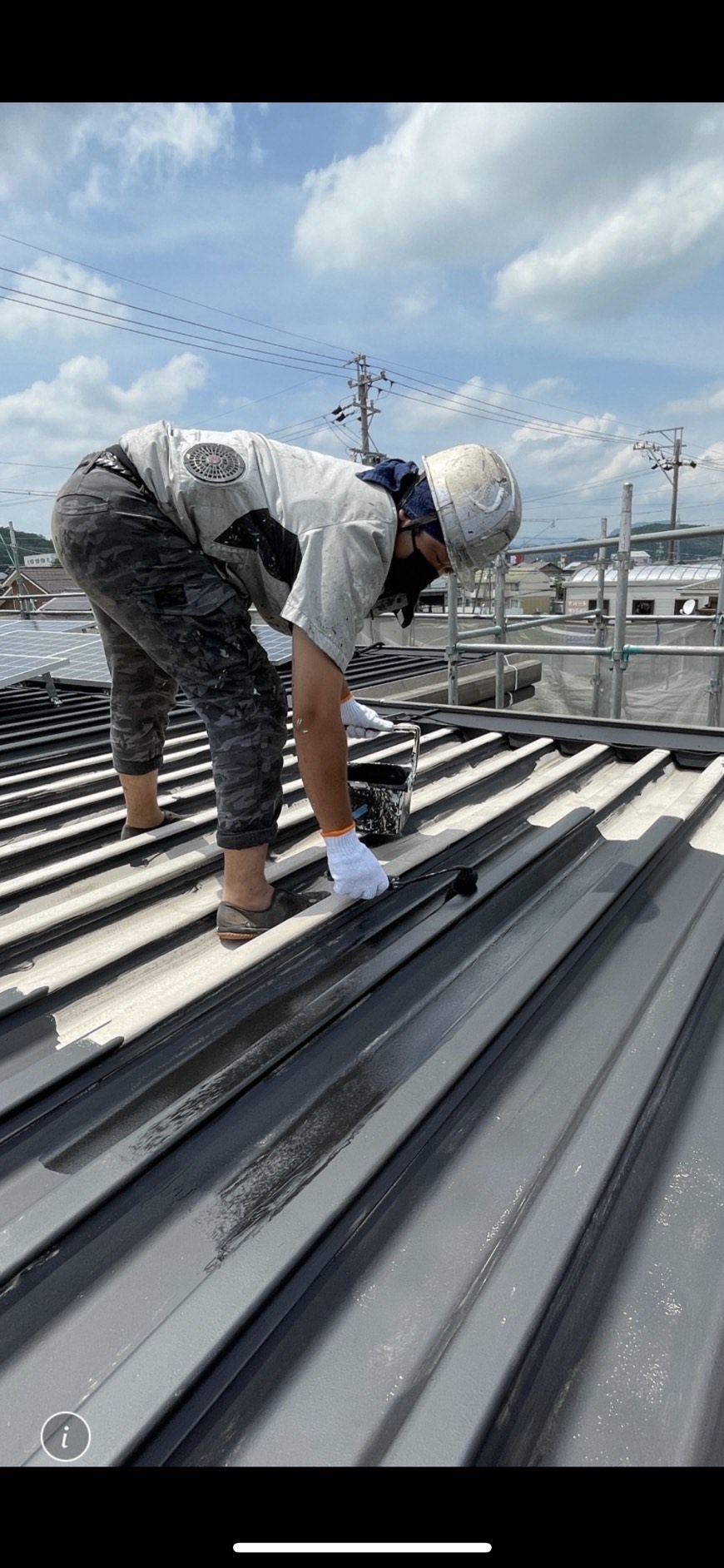屋根塗装作業